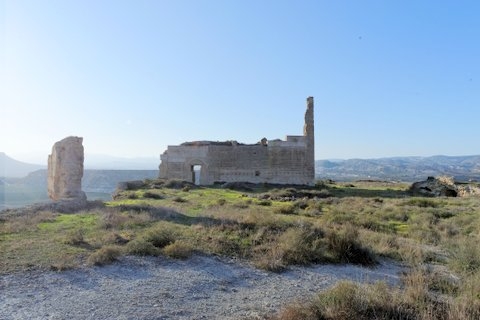 The castle of Alcalá in Mula