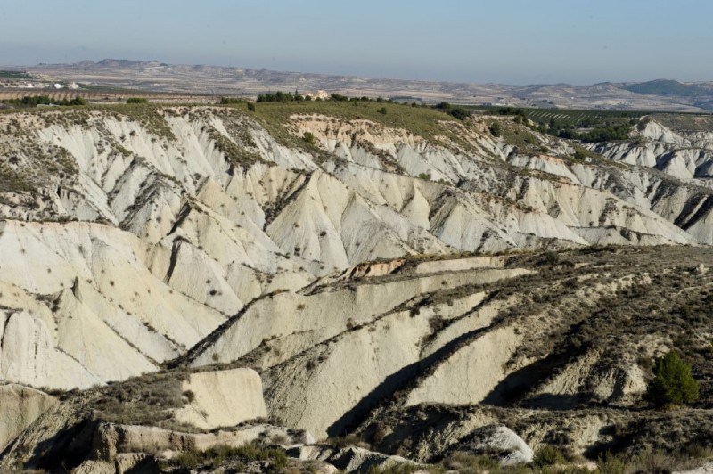 Mirador de Gebas, the viewing point over the badlands in Alhama de Murcia