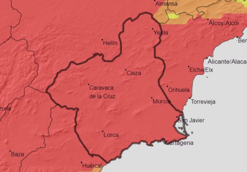 Cloudy patches and falling temps: Murcia weekend weather forecast July 26-28