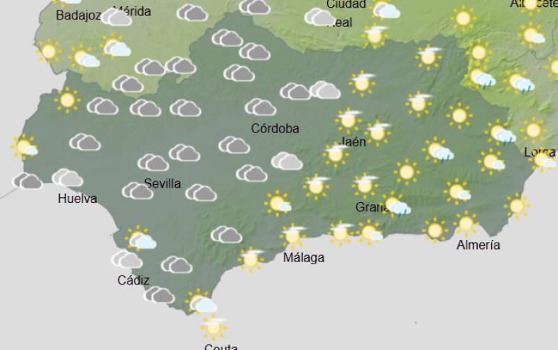 Andalusia weekly weather forecast December 2-8: Still sunny but getting colder