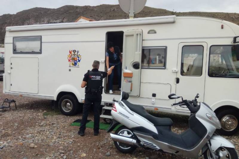 Illegal caravan camping persists in Cartagena despite more authorised car parks