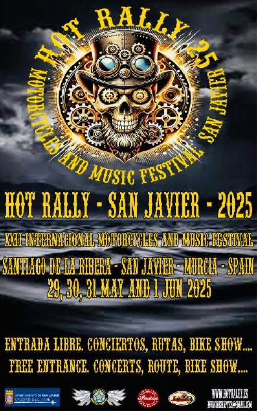 May 29-June 1 Hot Rally Bike Festival in San Javier