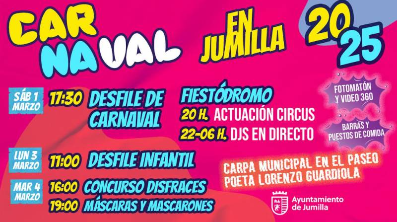 March 1 to 4 Carnival in Jumilla