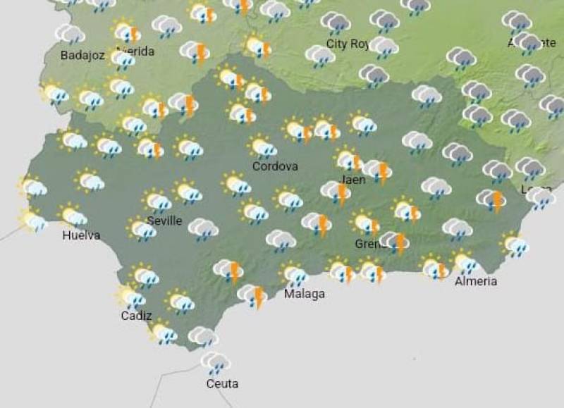 Andalucia weekly weather forecast: March 3 - 6