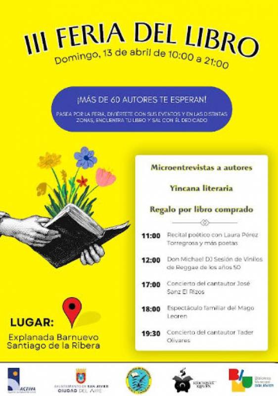 April 13 Book Fair in Santiago de la Ribera