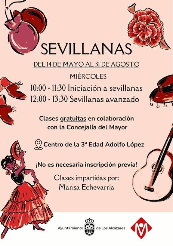 Free Sevillana dancing classes in Los Alcázares this summer!