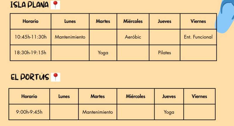 Free aquagym, yoga and pilates classes return to Cartagena beaches this July and August!