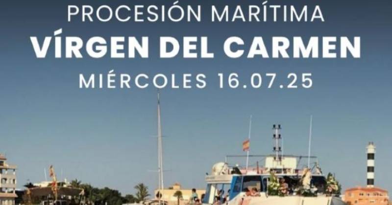 July 16 Maritime procession in honour of Virgen del Carmen in La Manga