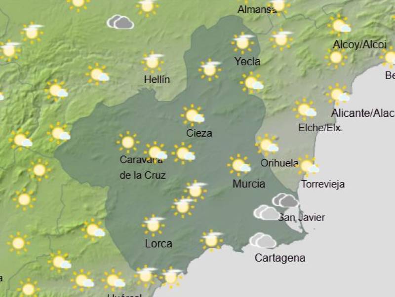 More Saharan dust as temperatures creep up once again: Murcia weather forecast August 25-28