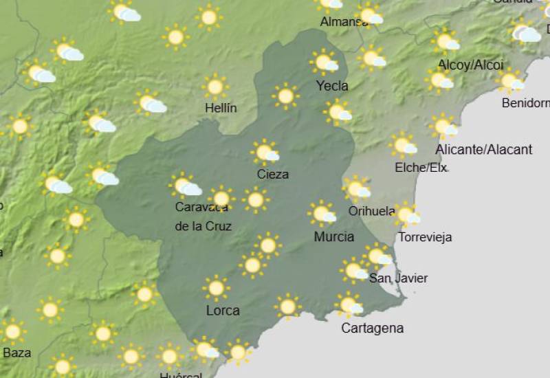 More Saharan dust as temperatures creep up once again: Murcia weather forecast August 25-28