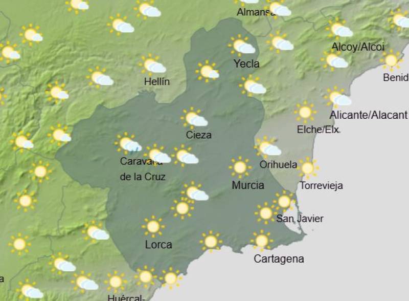 More Saharan dust as temperatures creep up once again: Murcia weather forecast August 25-28