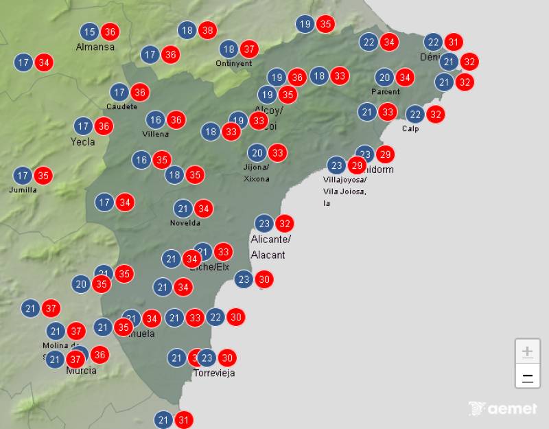 Some clouds and variable temperatures: Alicante weekend weather forecast September 4-7