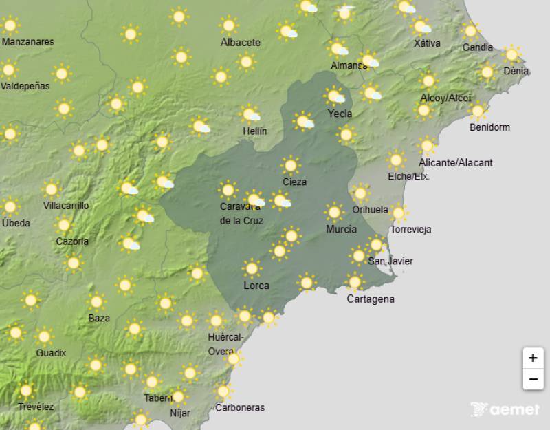 Murcia weekend weather forecast: September 11-14