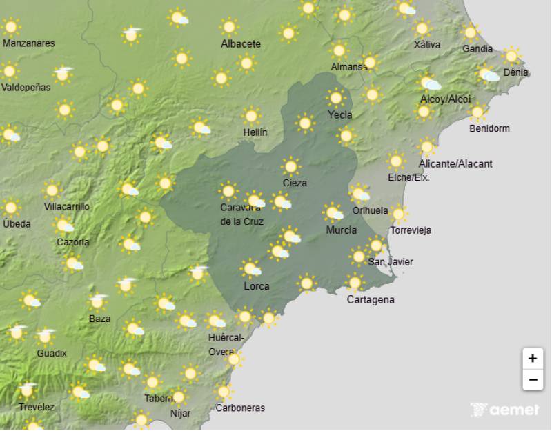 Murcia weekend weather forecast: September 11-14