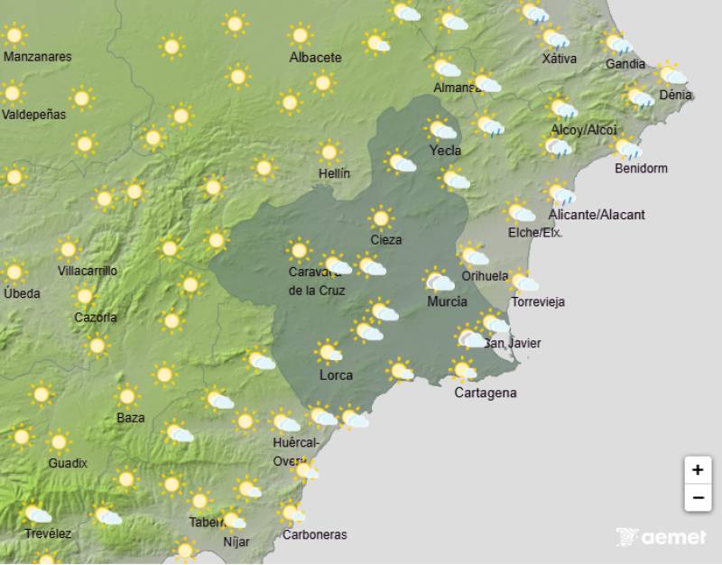 Murcia weekend weather forecast: September 11-14