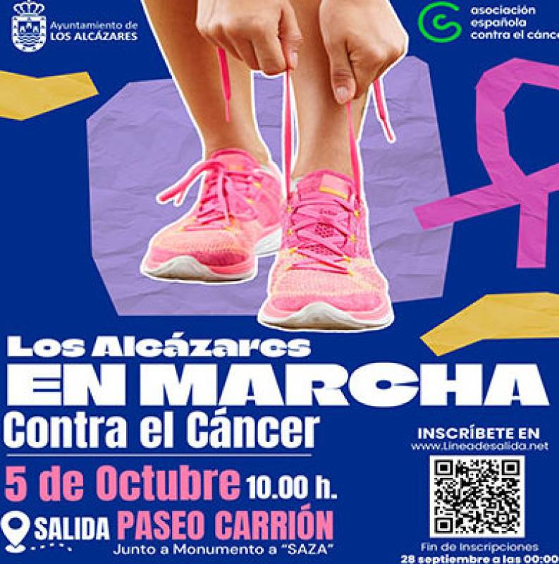 October 5 Fund-raising walk to support cancer charity AECC in Los Alcázares