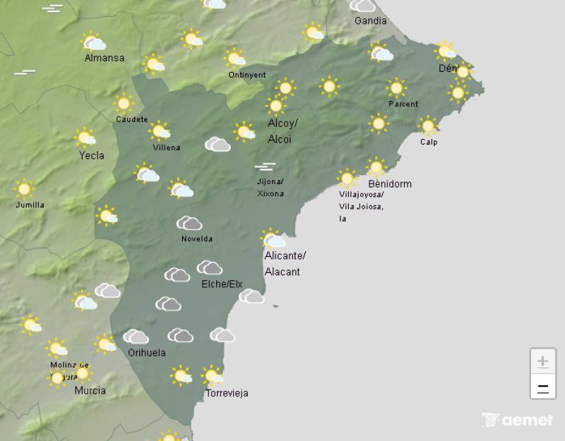Variable but stable days ahead: Alicante weekend weather forecast September 11-14