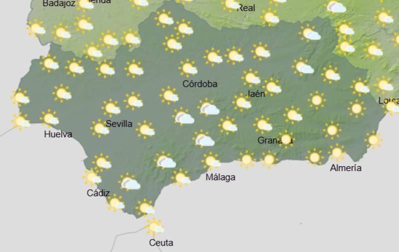 Andalucía weekly weather forecast October 20-23: Mists, sunny spells and patchy showers