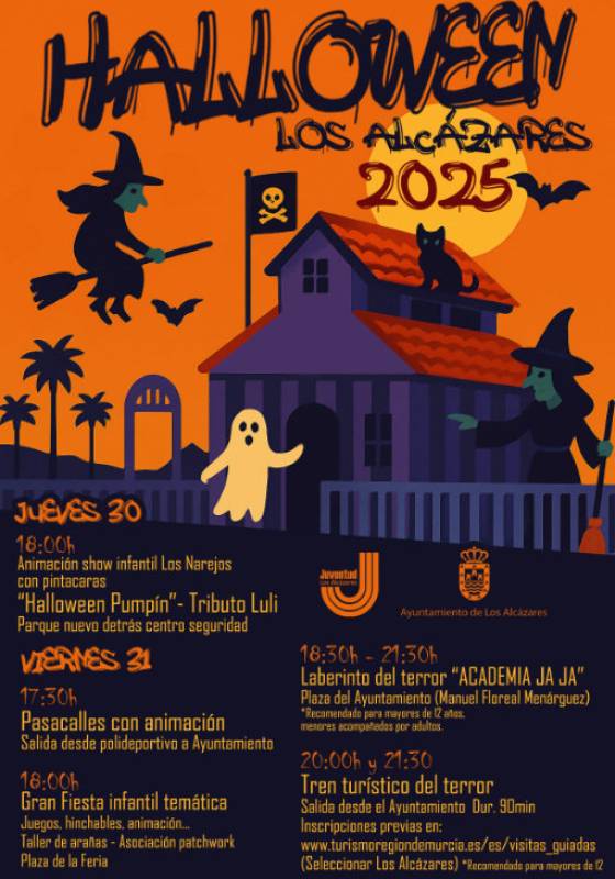 October 30 and 31 Halloween activities for all ages in Los Alcázares
