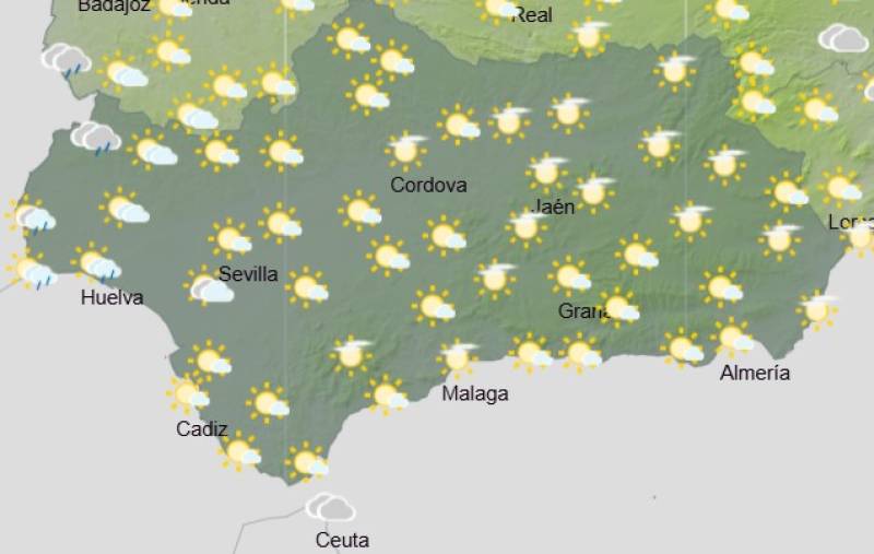 Andalucía weekly weather forecast November 10-13: Sun, clouds and a few showers