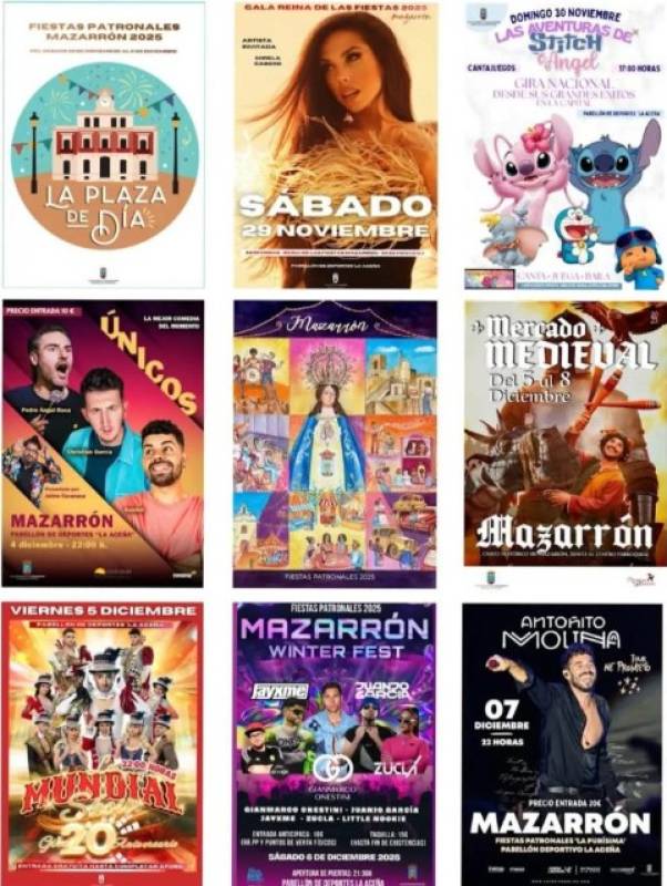 November 29 to December 8 Medieval market and live entertainment during the annual fiestas of Mazarrón