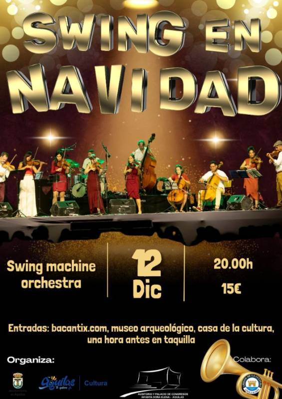 December 12 Swing music for Christmas at the seafront auditorium in Águilas