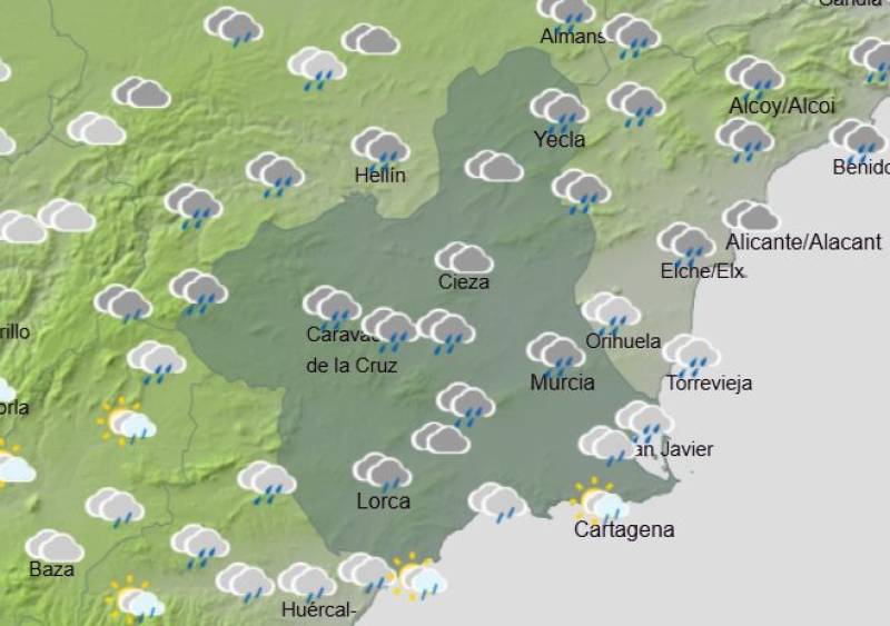What we can expect from the weather in Murcia this week: Forecast for March 9-12