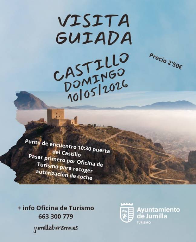 May 10 Guided tour of the castle of Jumilla