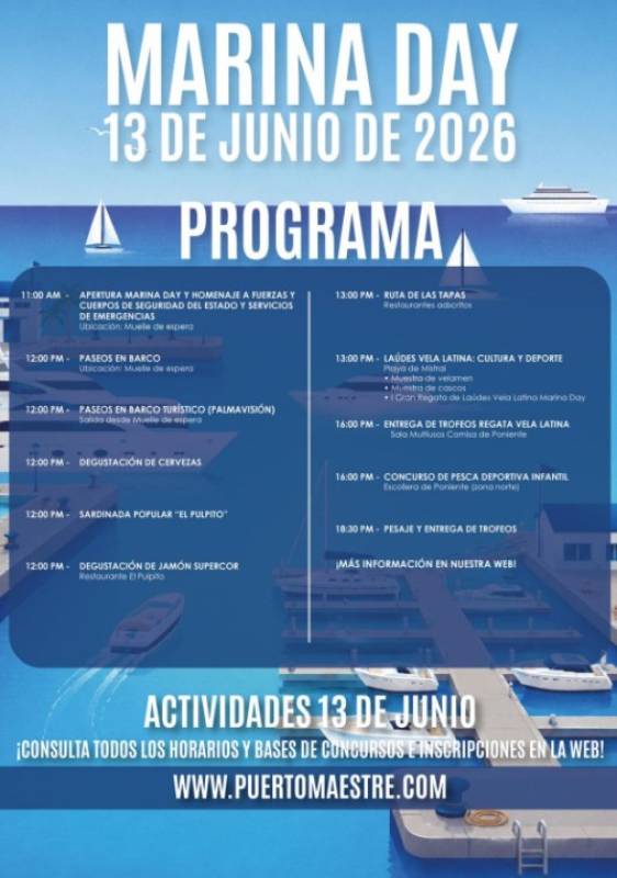 June 13 Marina Day at the Puerto Tomás Maestre in La Manga