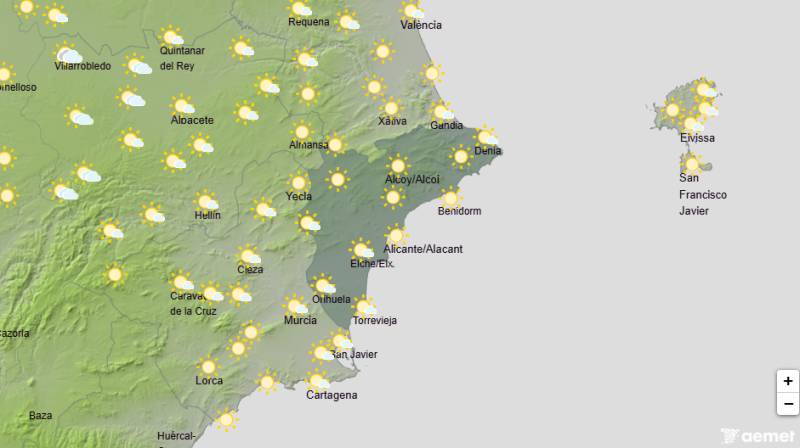 Temperatures on the rise with highs of 41 degrees: Alicante weather forecast July 6-9