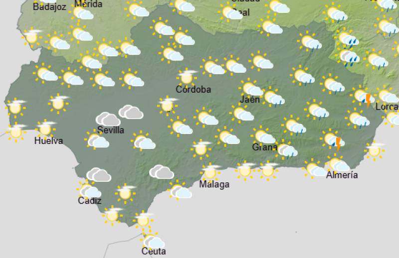 Andalucía weekly weather forecast September 28-October 1: Rain and cooler air signal the real end of summer