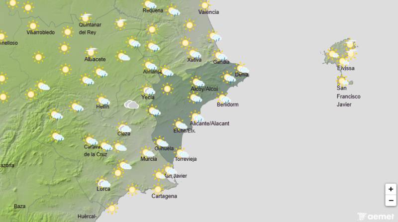 Alicante weather September 28-October 1: Warm days with showers on the way